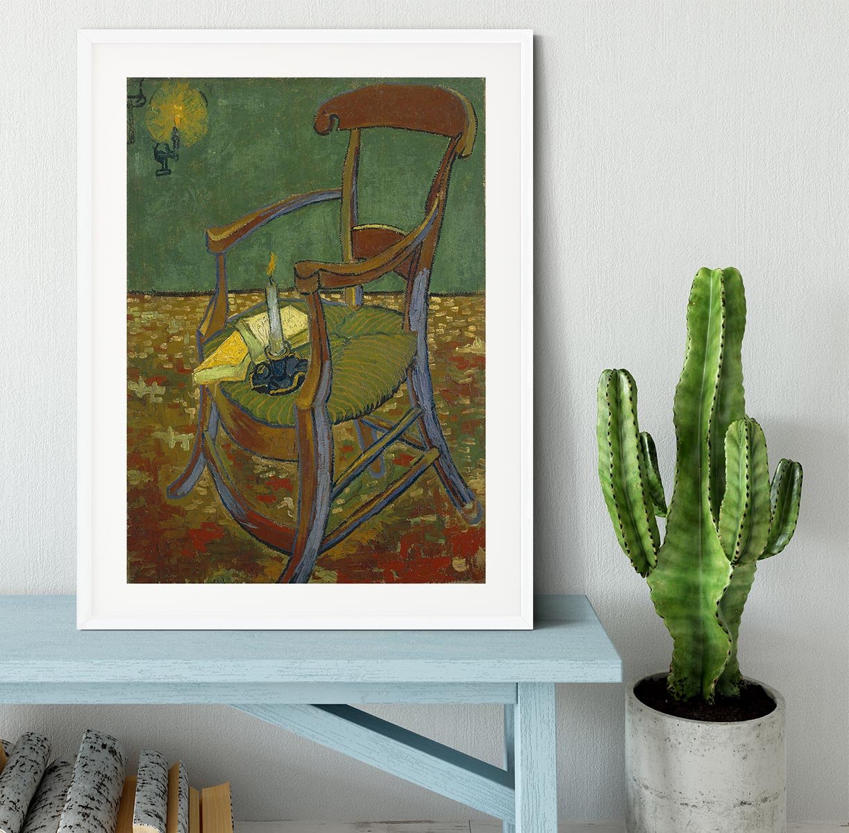 Gauguins chair by Van Gogh Framed Print - Canvas Art Rocks - 5