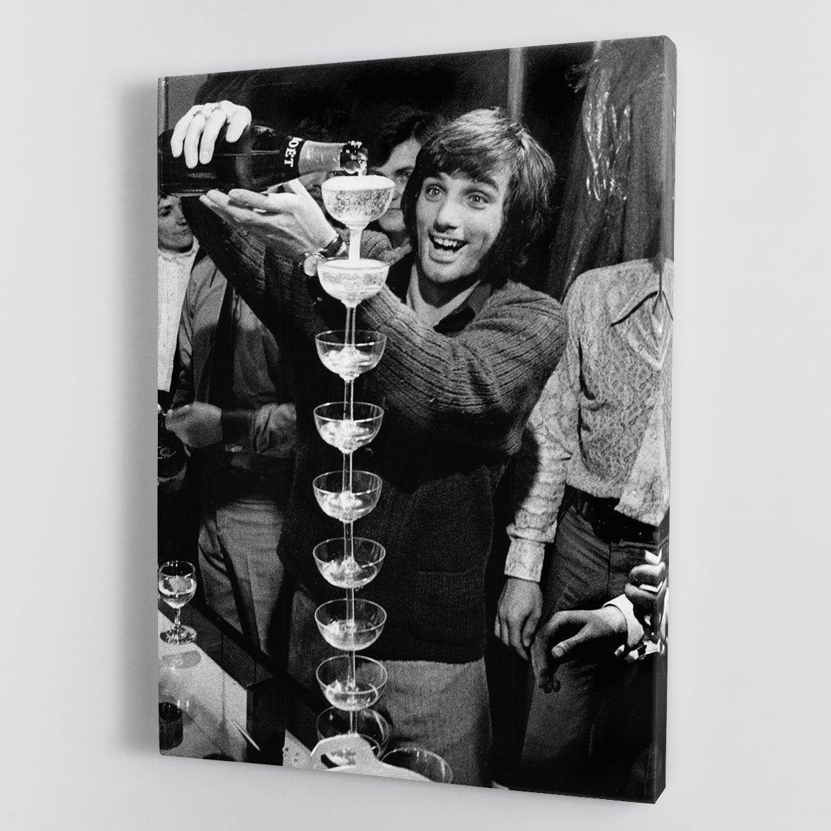 George Best pouring champagne Canvas Print or Poster