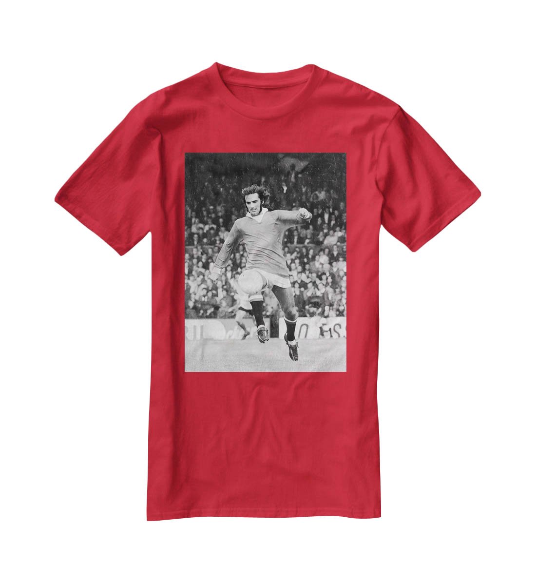 George Best Manchester United in 1971 T-Shirt - Canvas Art Rocks - 4