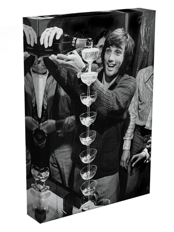 George Best pouring champagne Canvas Print or Poster - Canvas Art Rocks - 3
