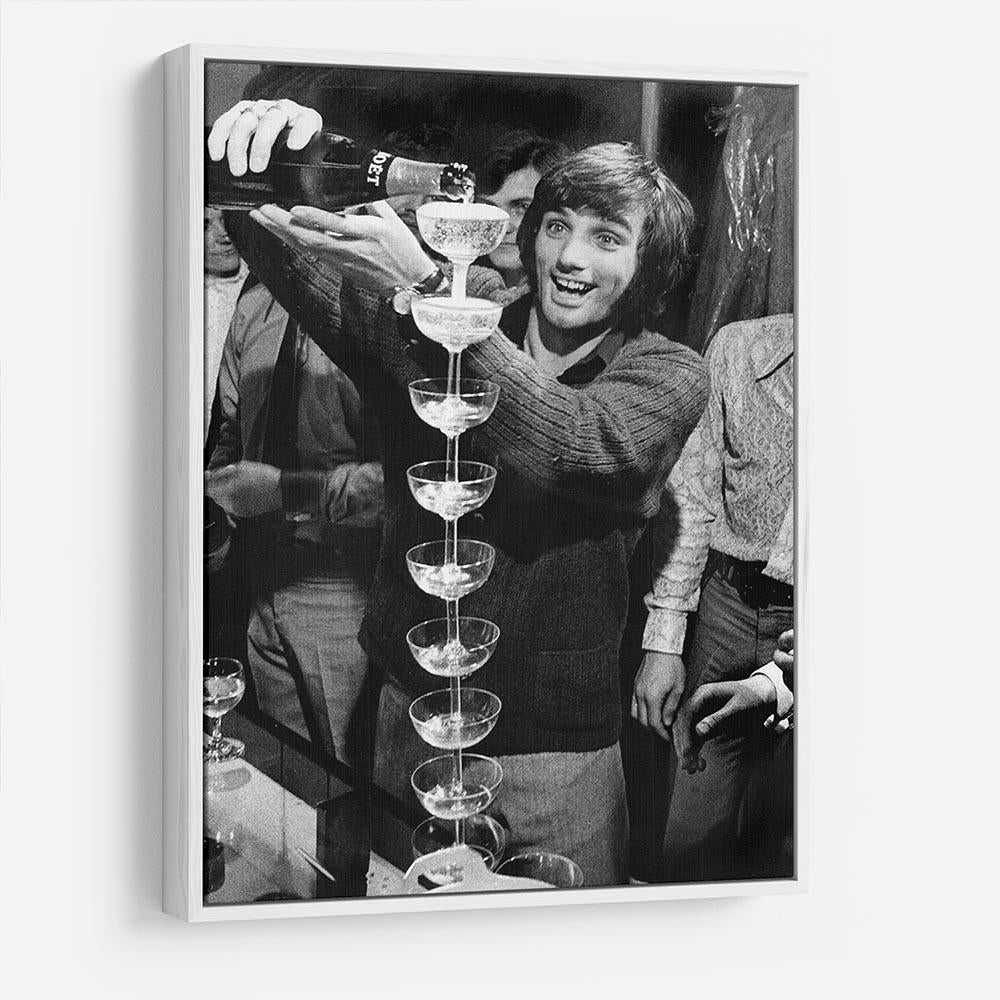 George Best pouring champagne HD Metal Print