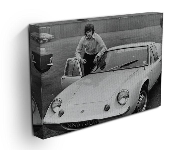 George Best with his Lotus Europa Canvas Print or Poster - Canvas Art Rocks - 3