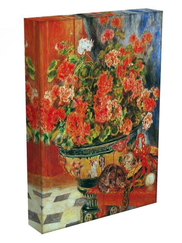 Geraniums and cats by Renoir Canvas Print or Poster - Canvas Art Rocks - 3
