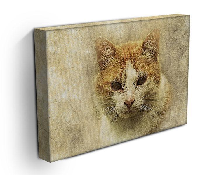 Ginger Cat Painting Canvas Print or Poster - Canvas Art Rocks - 3