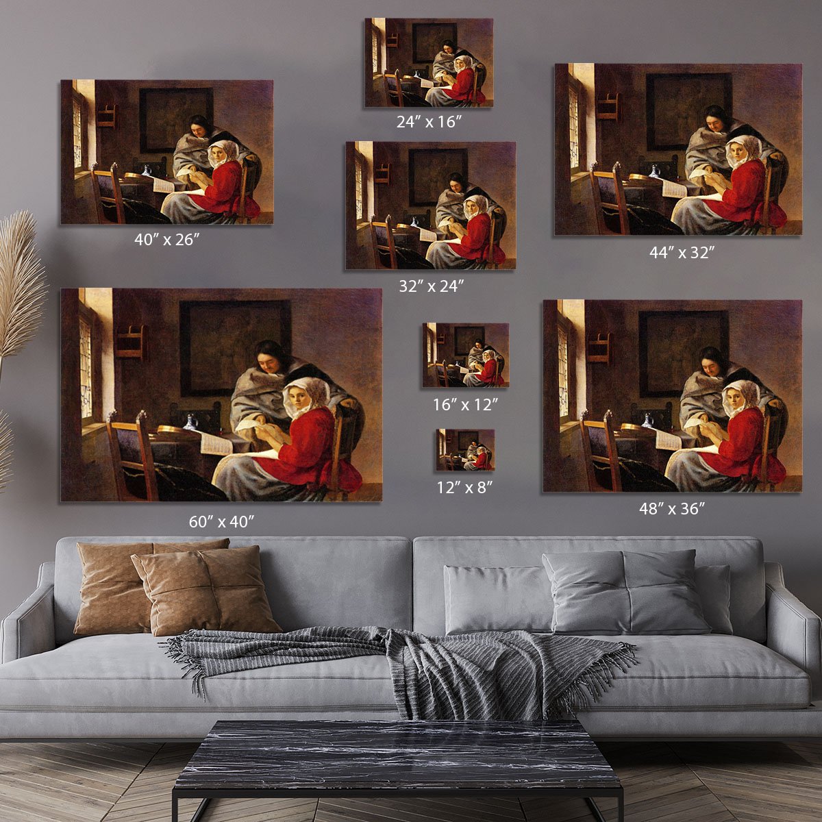 Girl interrupted in her music Canvas Print or Poster