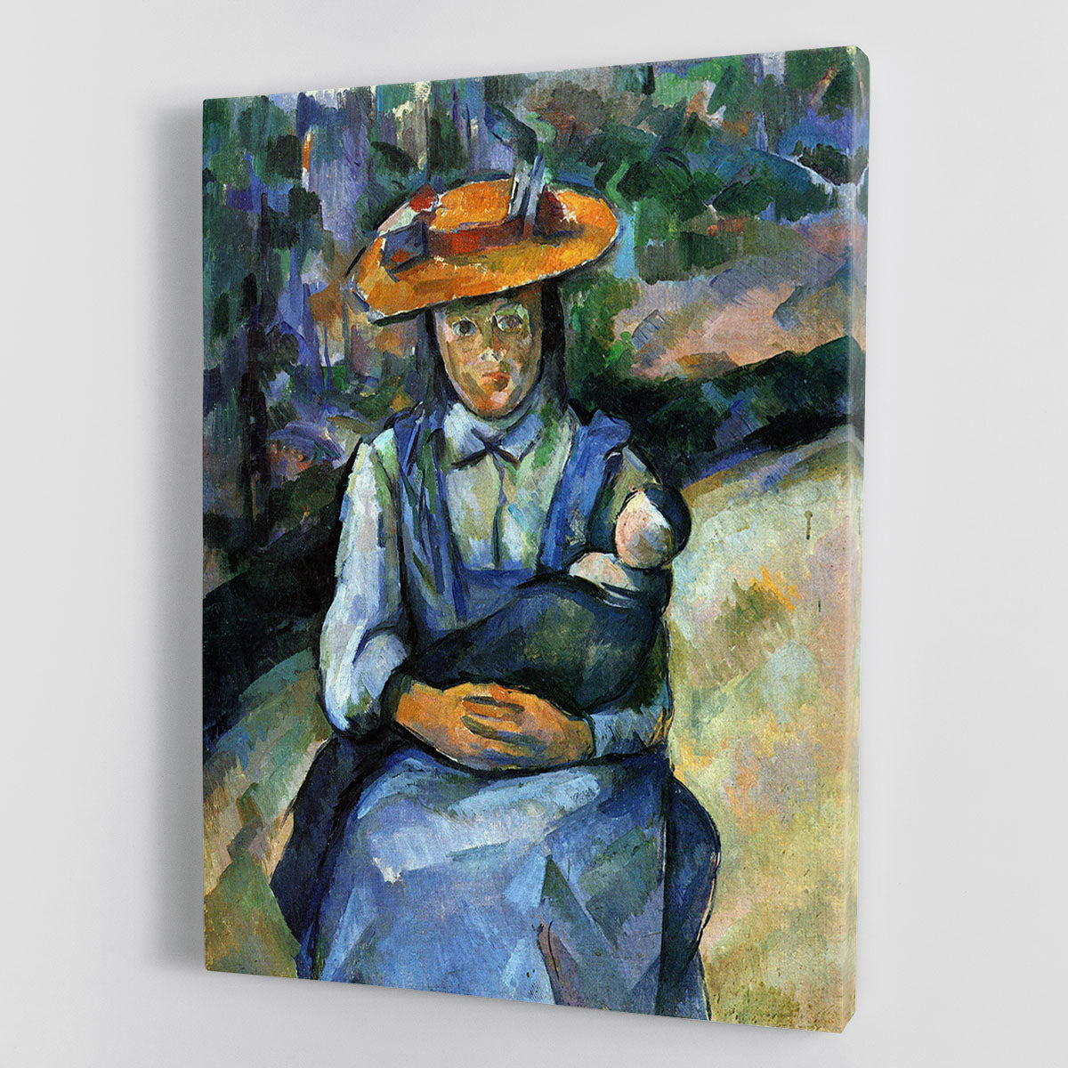 Girl with Doll by Cezanne Canvas Print or Poster - Canvas Art Rocks - 1