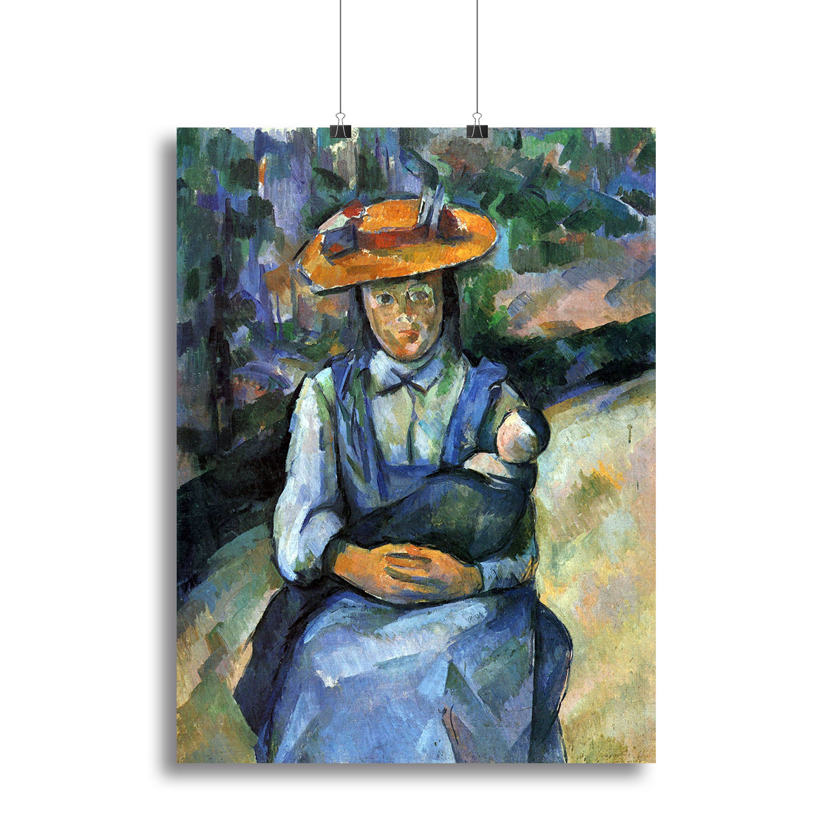 Girl with Doll by Cezanne Canvas Print or Poster - Canvas Art Rocks - 2