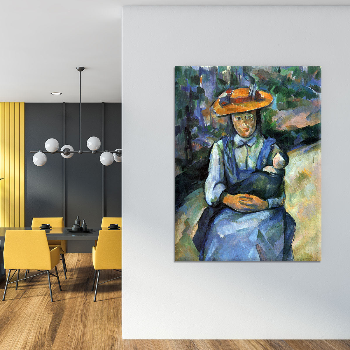 Girl with Doll by Cezanne Canvas Print or Poster - Canvas Art Rocks - 4