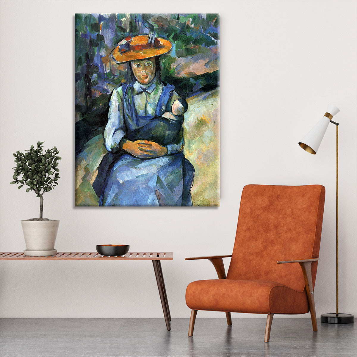 Girl with Doll by Cezanne Canvas Print or Poster - Canvas Art Rocks - 6