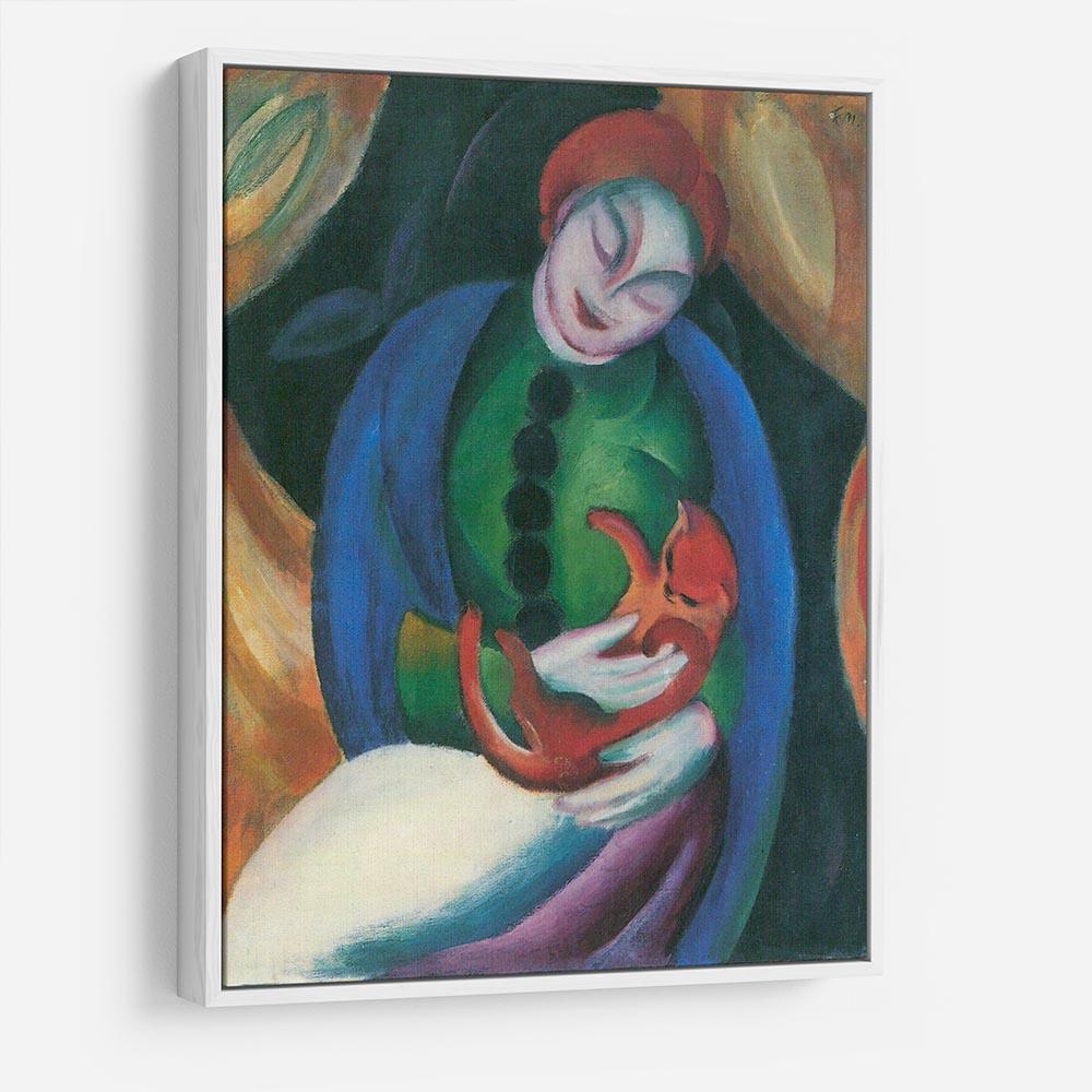 Girl with a Cat II by Franz Marc HD Metal Print