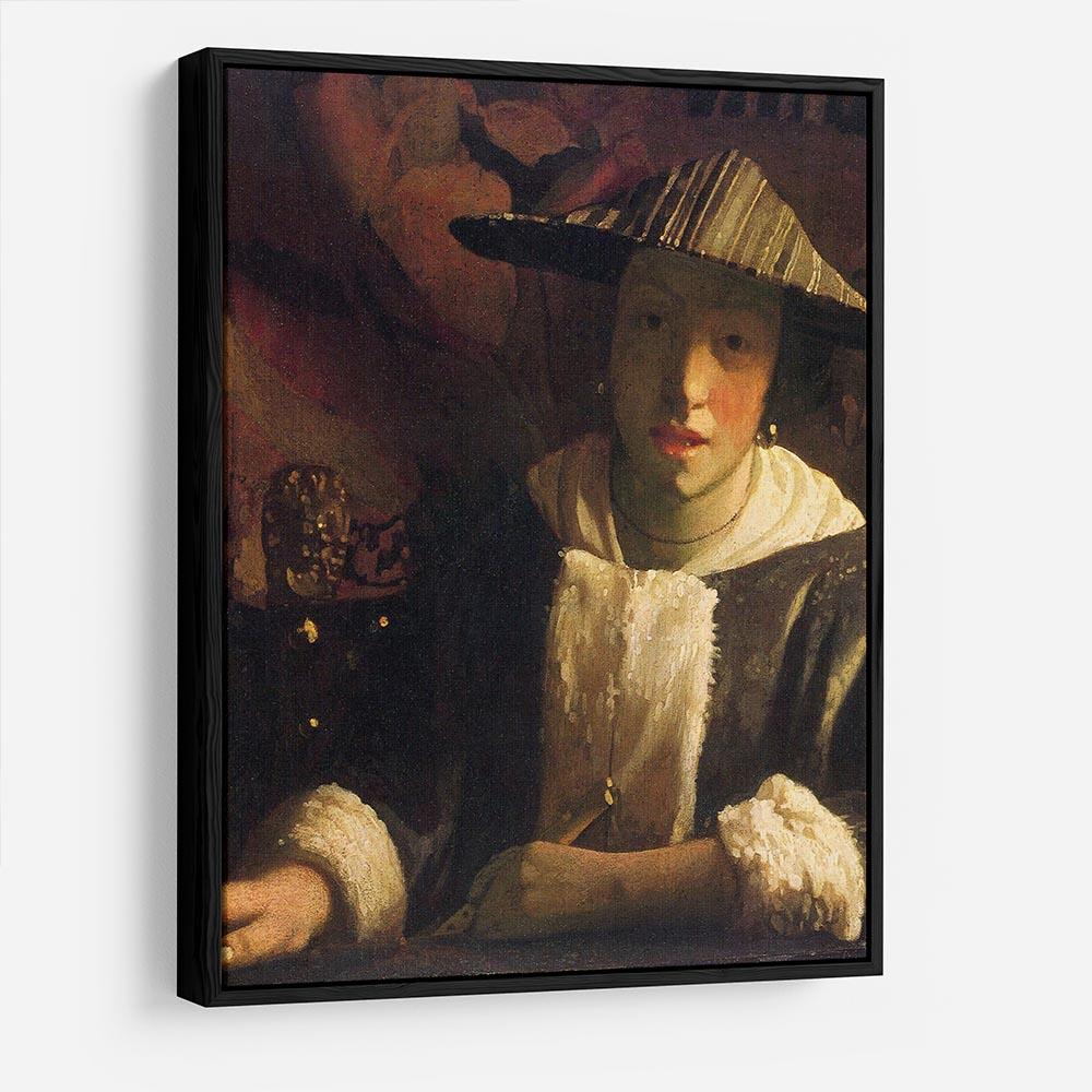 Girl with a flute by Vermeer HD Metal Print - Canvas Art Rocks - 6