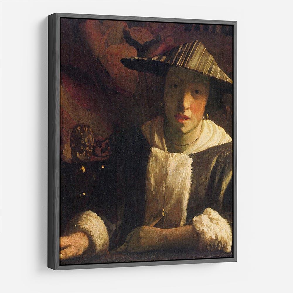 Girl with a flute by Vermeer HD Metal Print - Canvas Art Rocks - 9