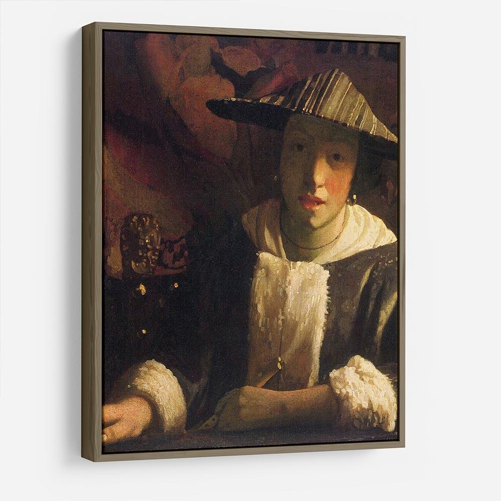 Girl with a flute by Vermeer HD Metal Print - Canvas Art Rocks - 10