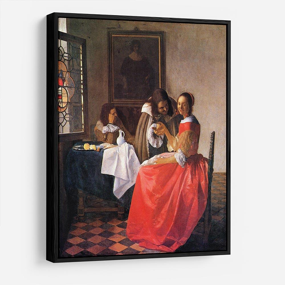 Girl with a wine glass by Vermeer HD Metal Print - Canvas Art Rocks - 6