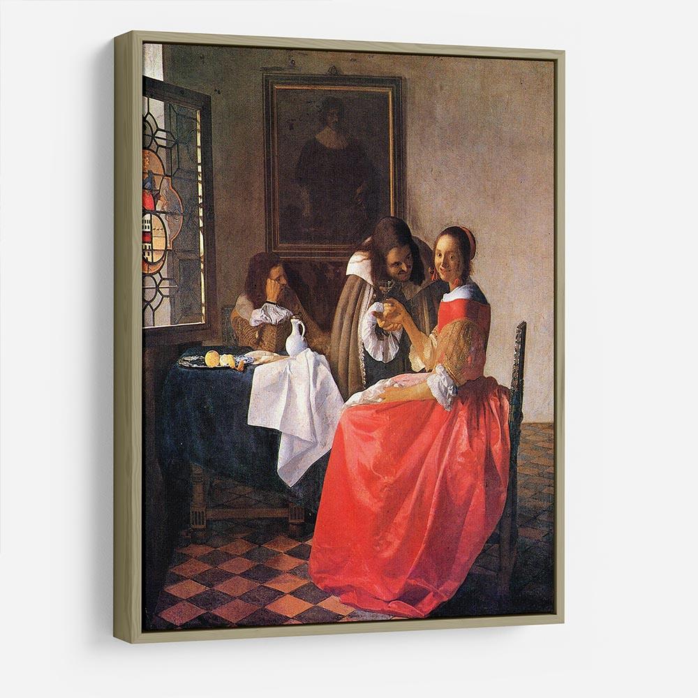 Girl with a wine glass by Vermeer HD Metal Print - Canvas Art Rocks - 8