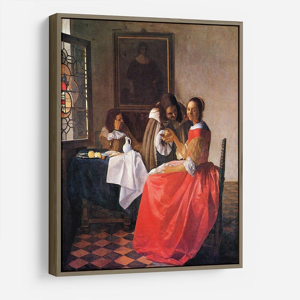Girl with a wine glass by Vermeer HD Metal Print - Canvas Art Rocks - 10