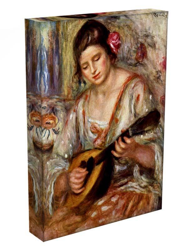 Girl with mandolin by Renoir Canvas Print or Poster - Canvas Art Rocks - 3