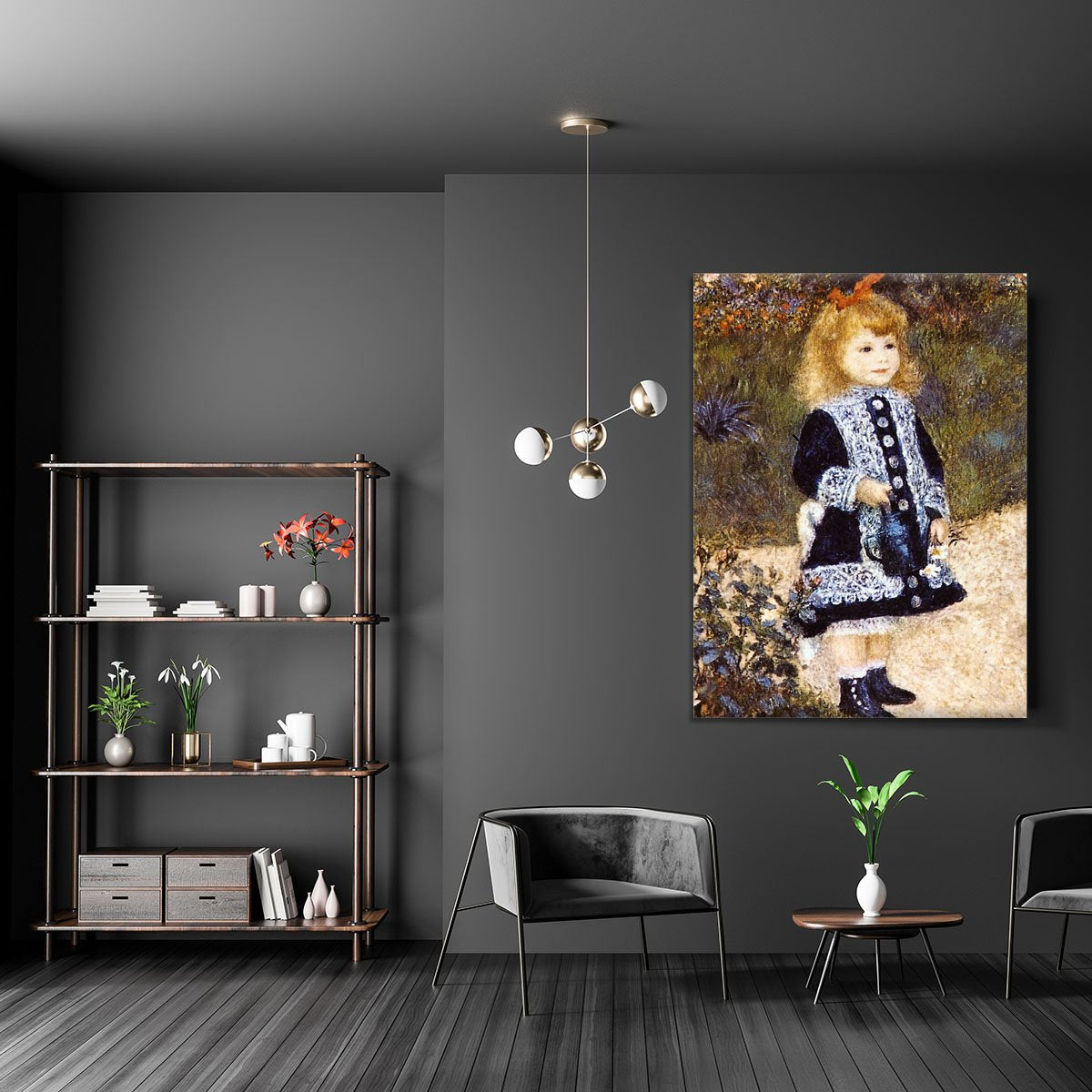 Girl with the Watering Can by Renoir Canvas Print or Poster