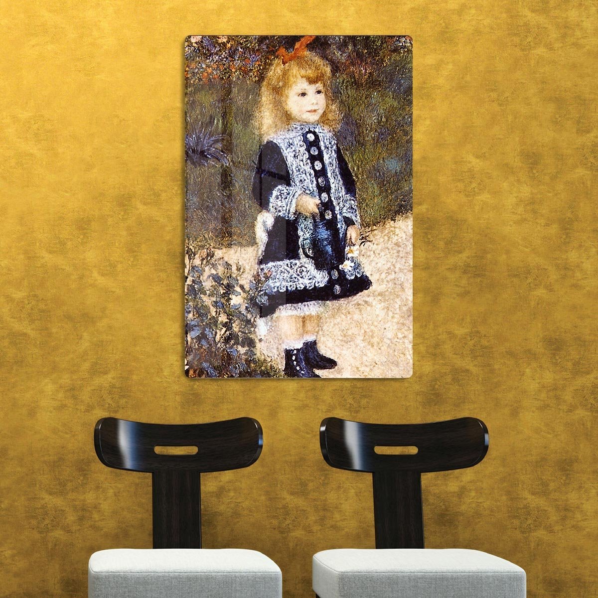 Girl with the Watering Can by Renoir HD Metal Print