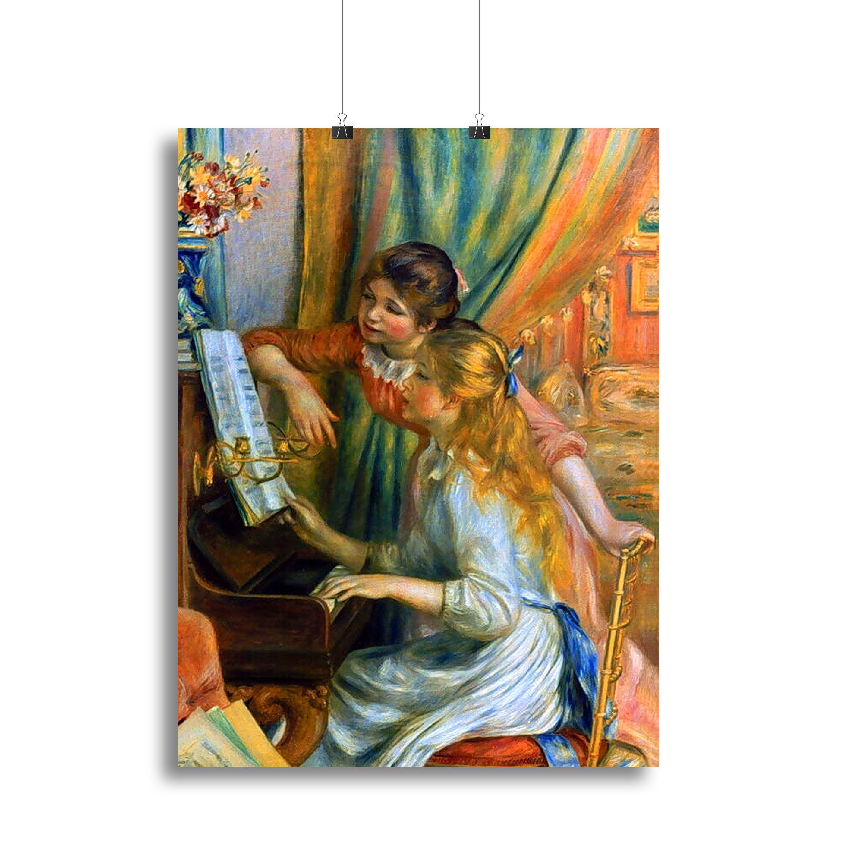 Girls at the Piano by Renoir Canvas Print or Poster