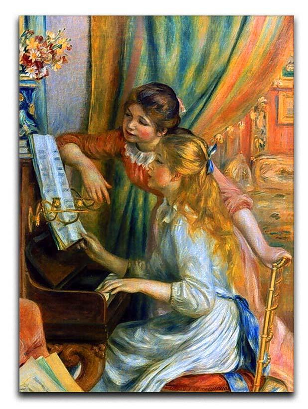 Girls at the Piano by Renoir Canvas Print or Poster  - Canvas Art Rocks - 1