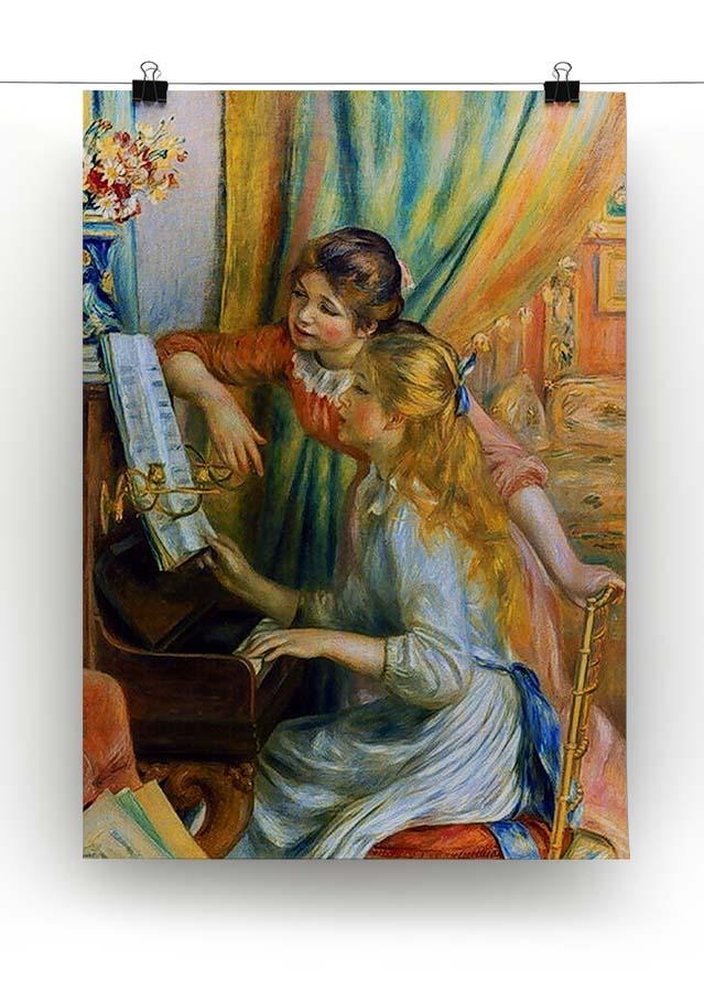 Girls at the Piano by Renoir Canvas Print or Poster - Canvas Art Rocks - 2
