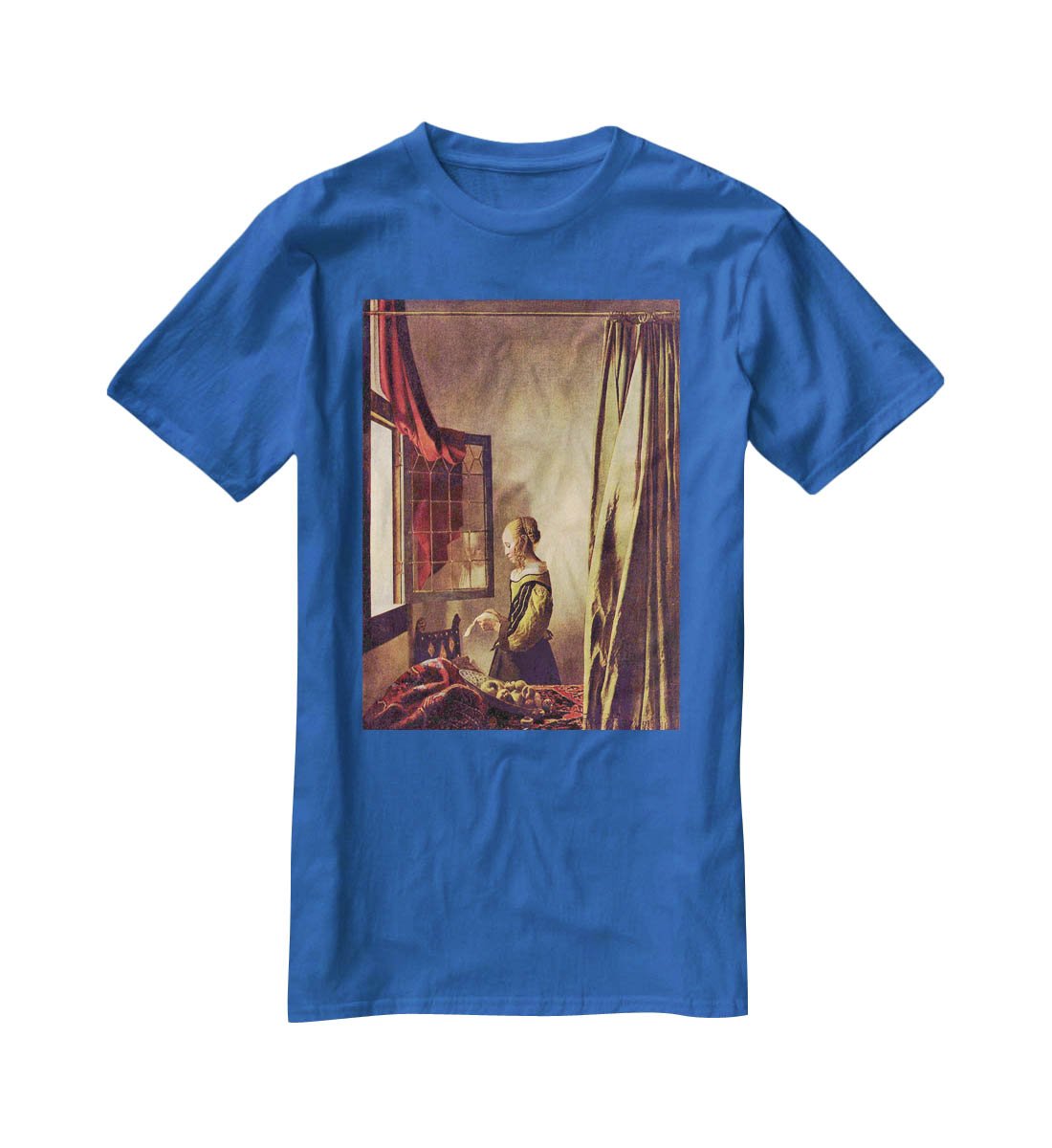 Girls at the open window by Vermeer T-Shirt - Canvas Art Rocks - 2