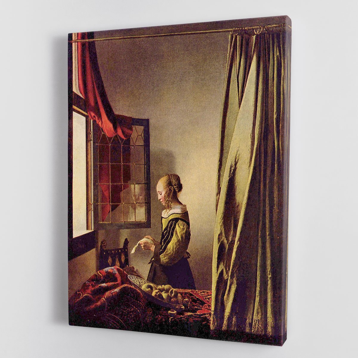 Girls at the open window by Vermeer Canvas Print or Poster