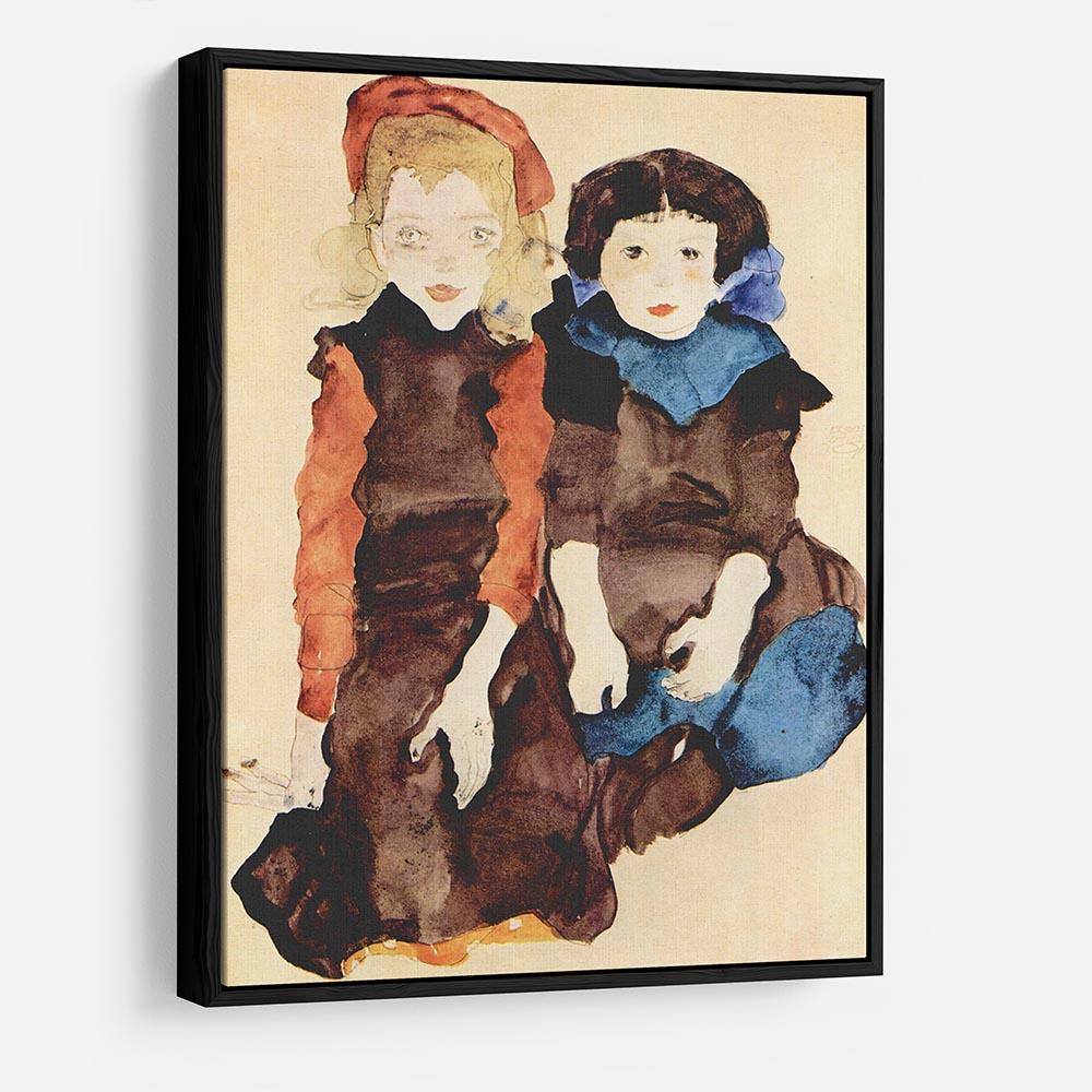 Girls by Egon Schiele HD Metal Print - Canvas Art Rocks - 6