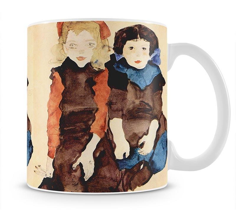 Girls by Egon Schiele Mug - Canvas Art Rocks - 1