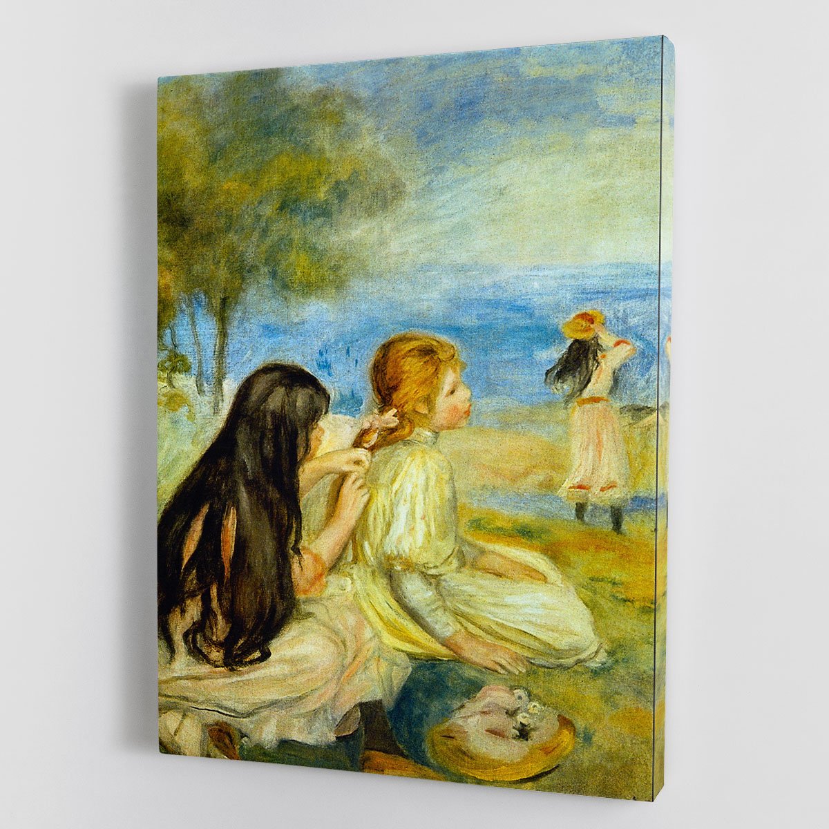 Girls by the Seaside by Renoir Canvas Print or Poster