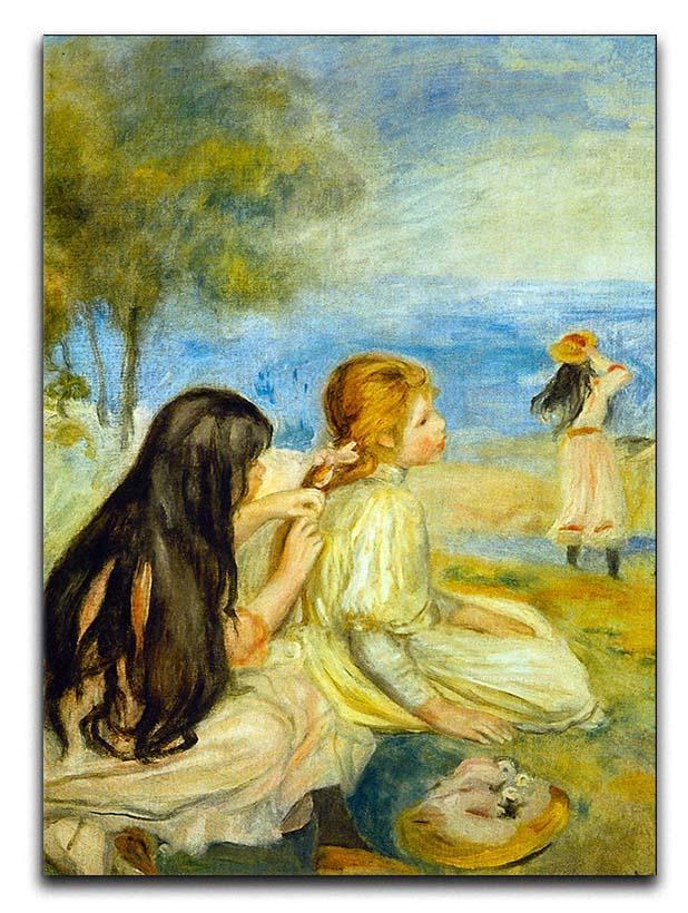 Girls by the Seaside by Renoir Canvas Print or Poster  - Canvas Art Rocks - 1