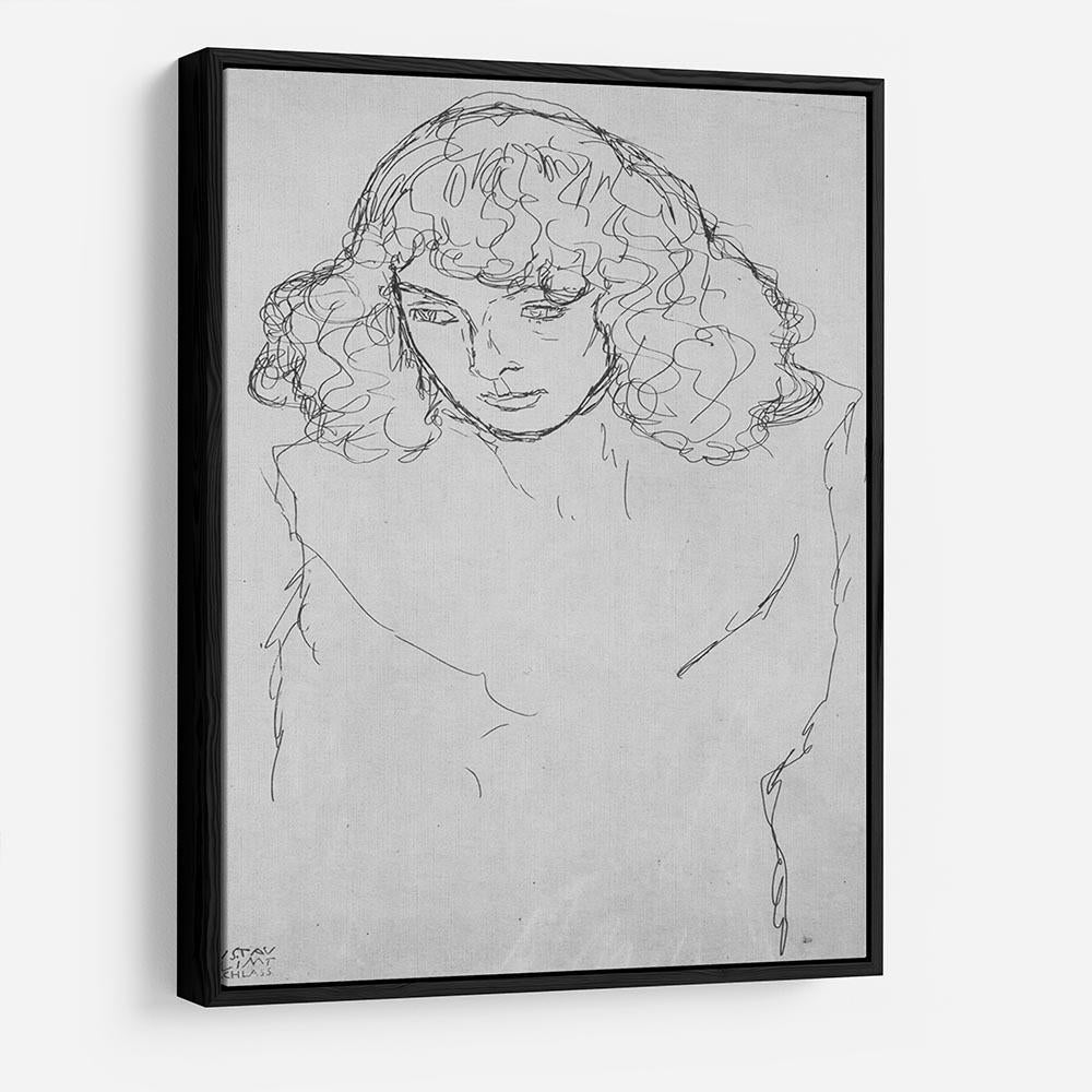 Girls head by Klimt HD Metal Print