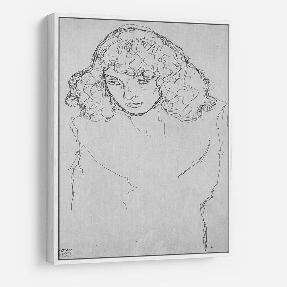 Girls head by Klimt HD Metal Print