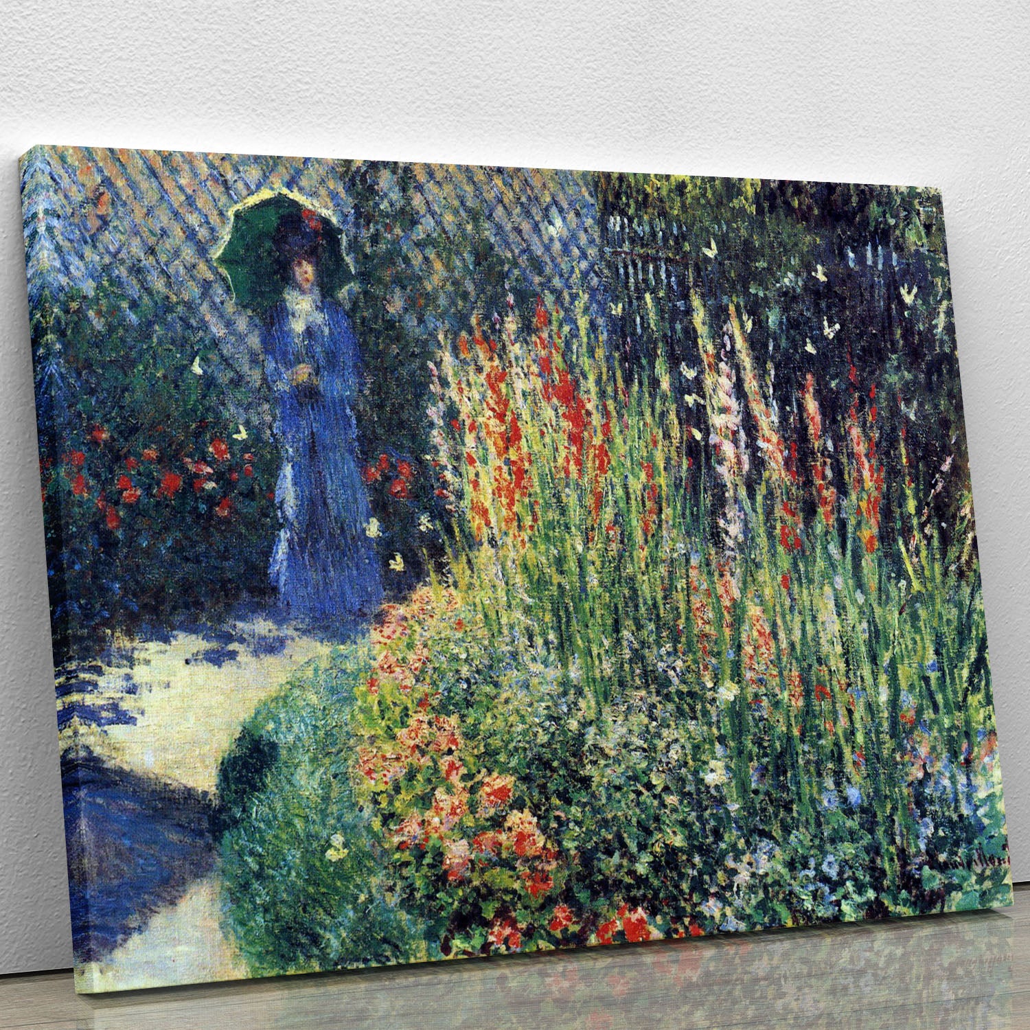 Gladiolas by Monet Canvas Print or Poster - Canvas Art Rocks - 1
