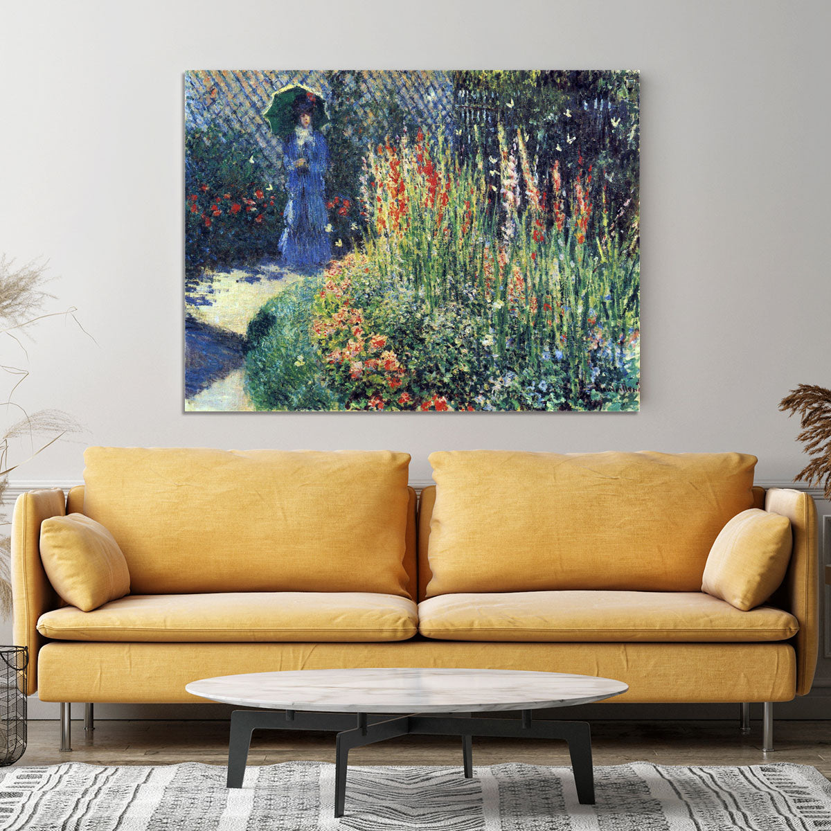 Gladiolas by Monet Canvas Print or Poster - Canvas Art Rocks - 4