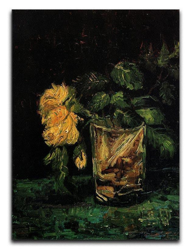 Glass with Roses by Van Gogh Canvas Print & Poster  - Canvas Art Rocks - 1