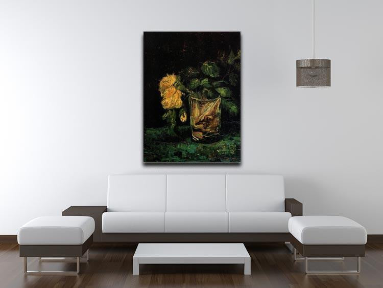 Glass with Roses by Van Gogh Canvas Print & Poster - Canvas Art Rocks - 4
