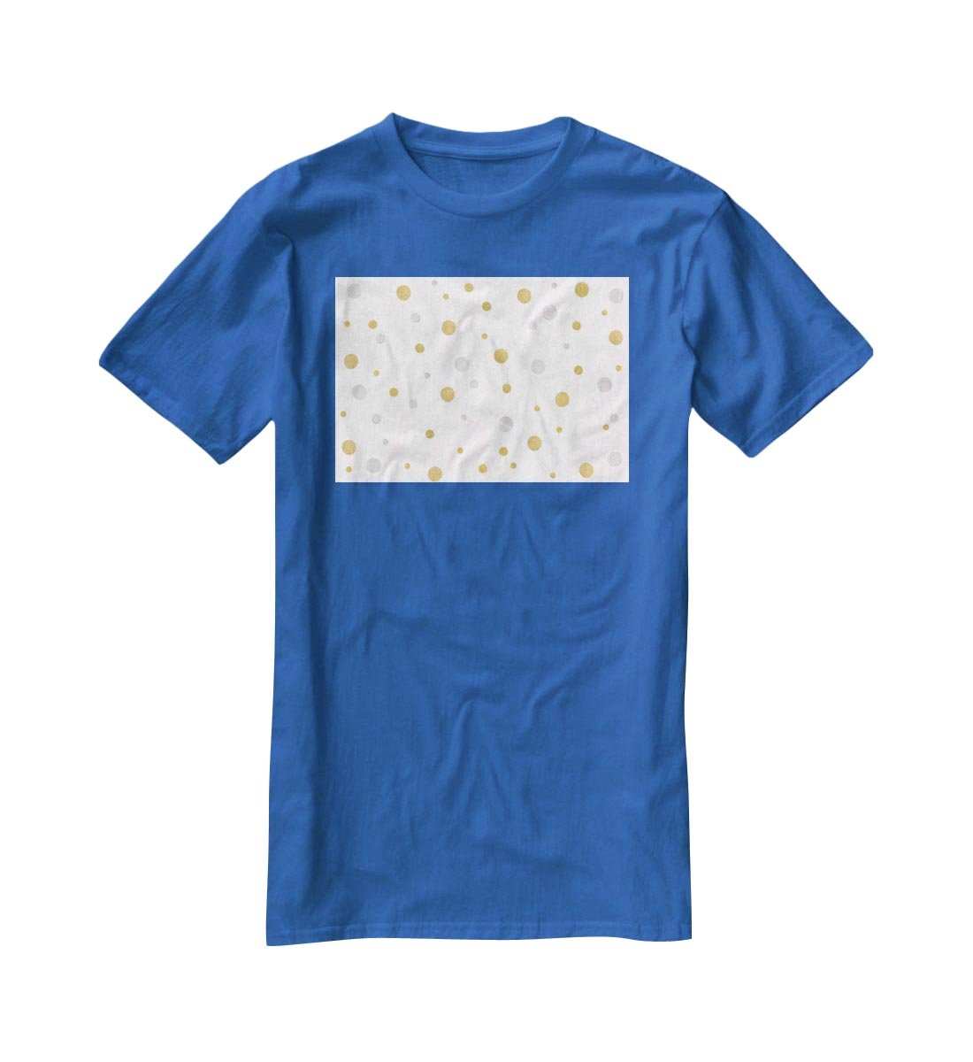 Gold and Silver Glitter Polka Dot T-Shirt - Canvas Art Rocks - 2