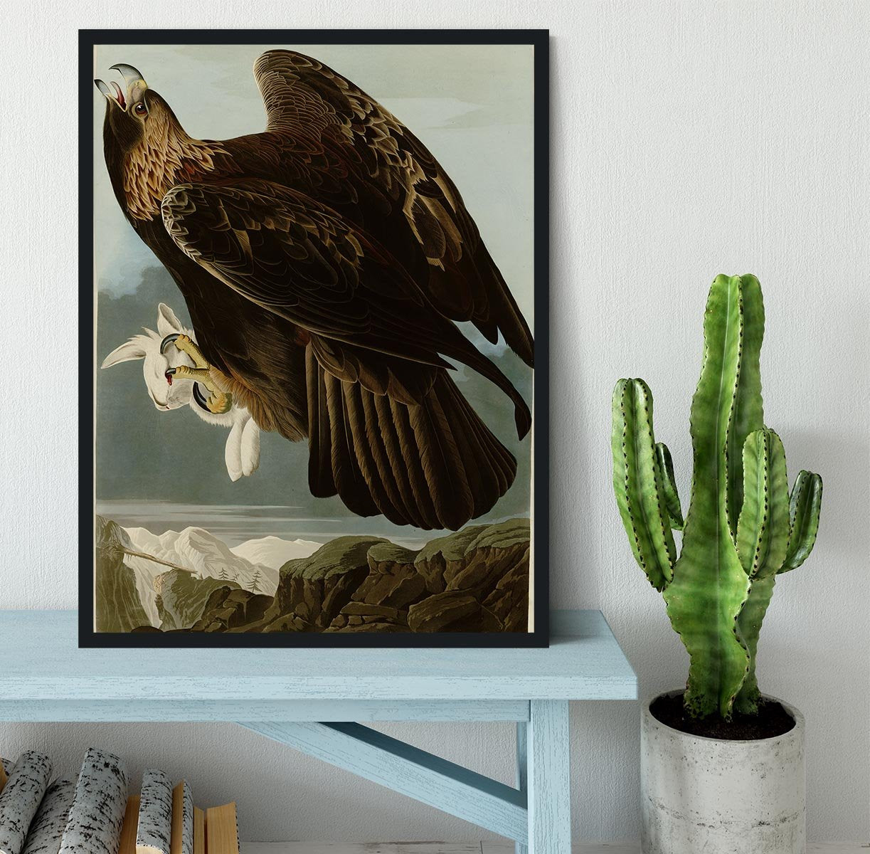 Golden Eagle by Audubon Framed Print - Canvas Art Rocks - 2
