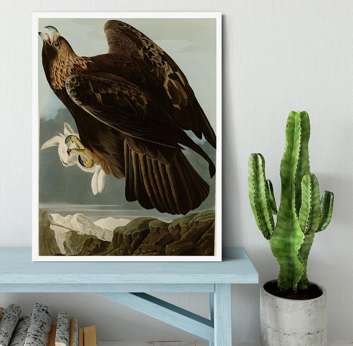 Golden Eagle by Audubon Framed Print - Canvas Art Rocks -6