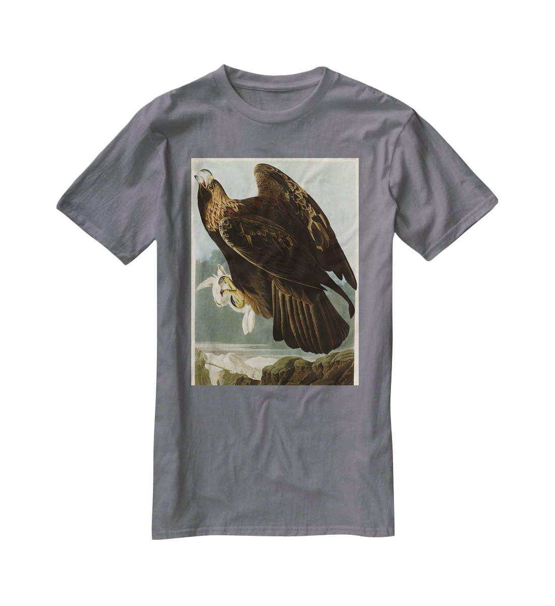 Golden Eagle by Audubon T-Shirt - Canvas Art Rocks - 3