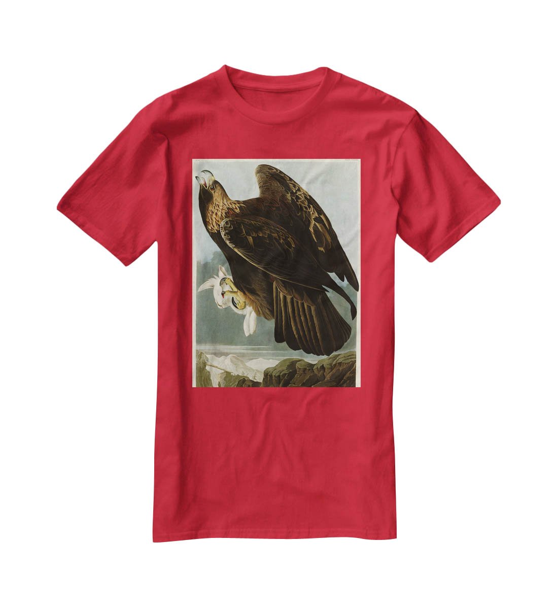 Golden Eagle by Audubon T-Shirt - Canvas Art Rocks - 4
