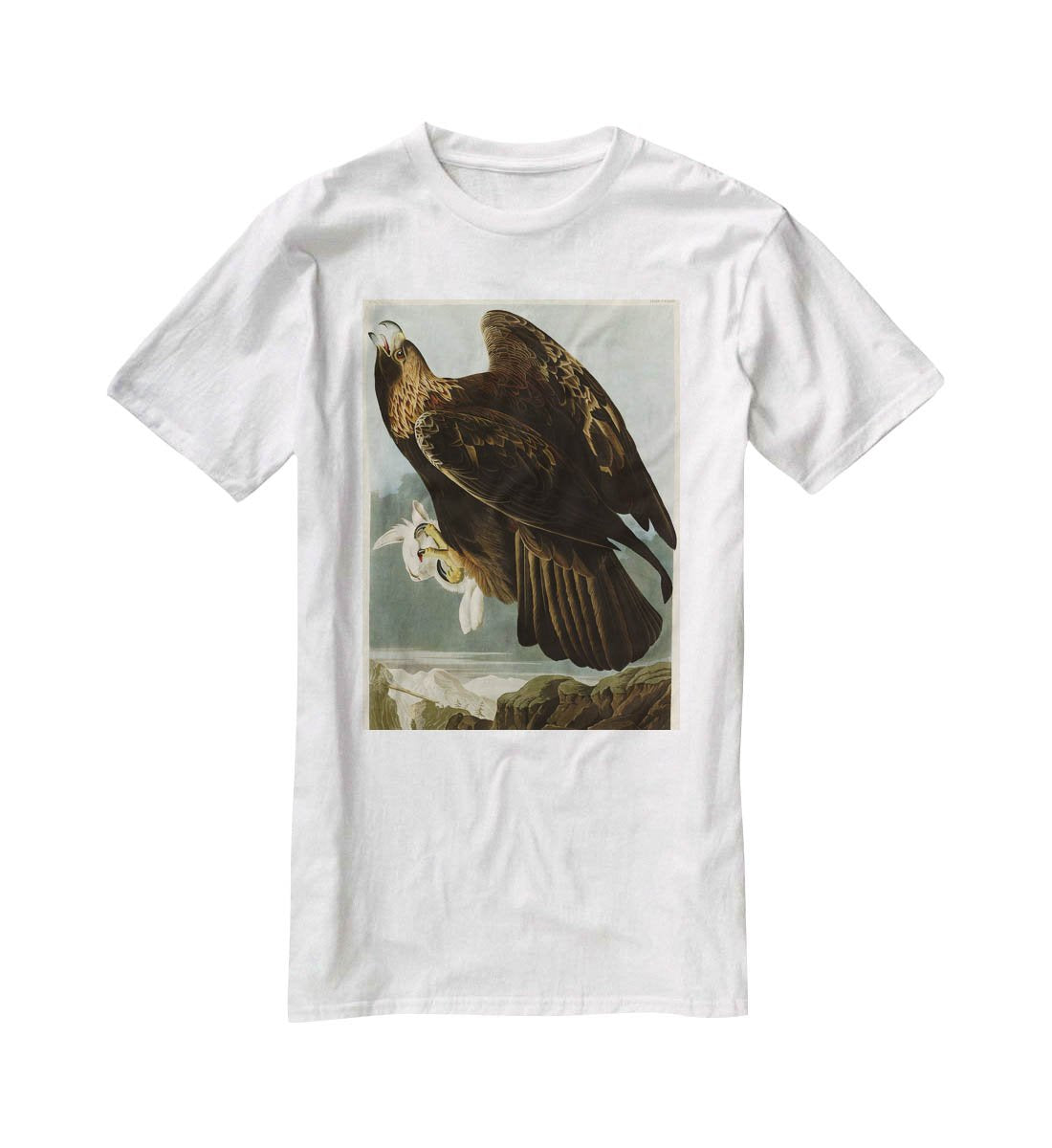 Golden Eagle by Audubon T-Shirt - Canvas Art Rocks - 5
