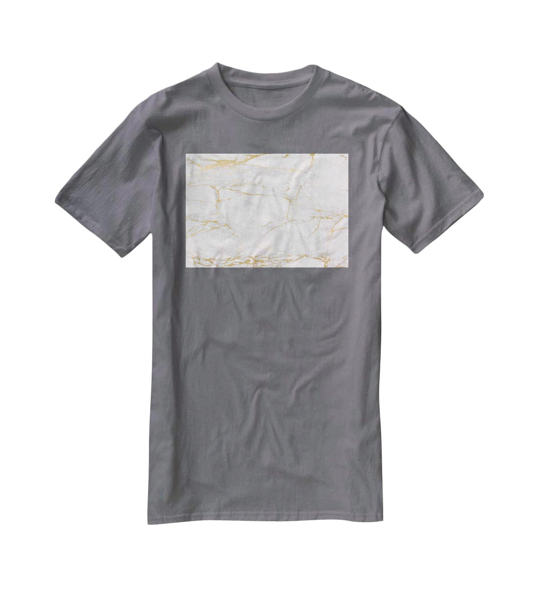 Golden Marble T-Shirt - Canvas Art Rocks - 3