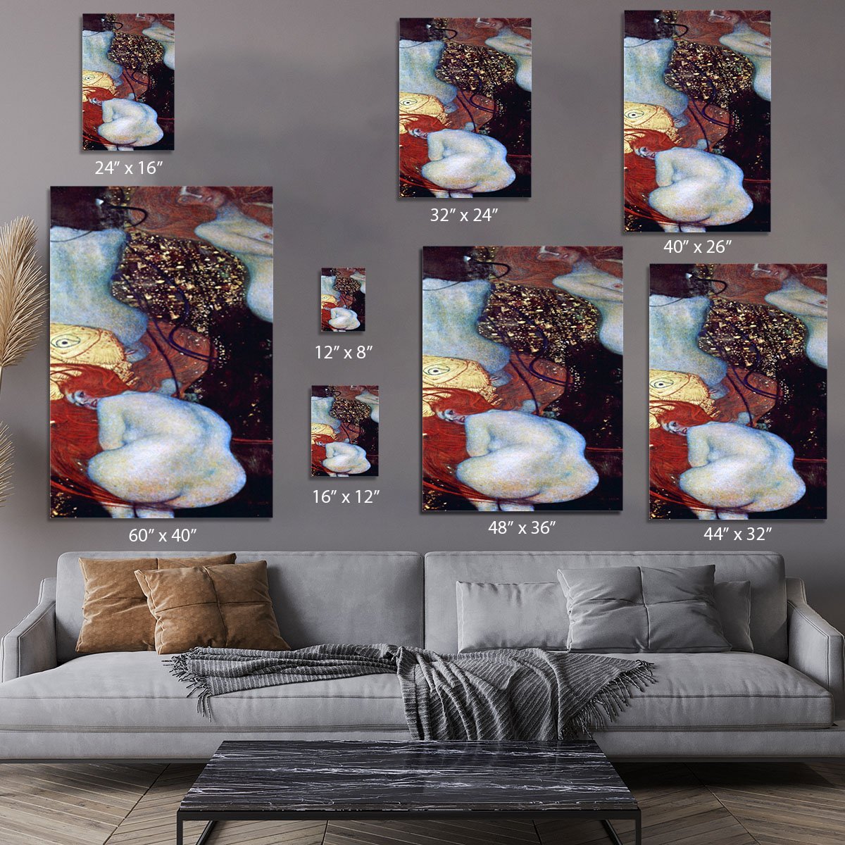 Goldfish by Klimt Canvas Print or Poster
