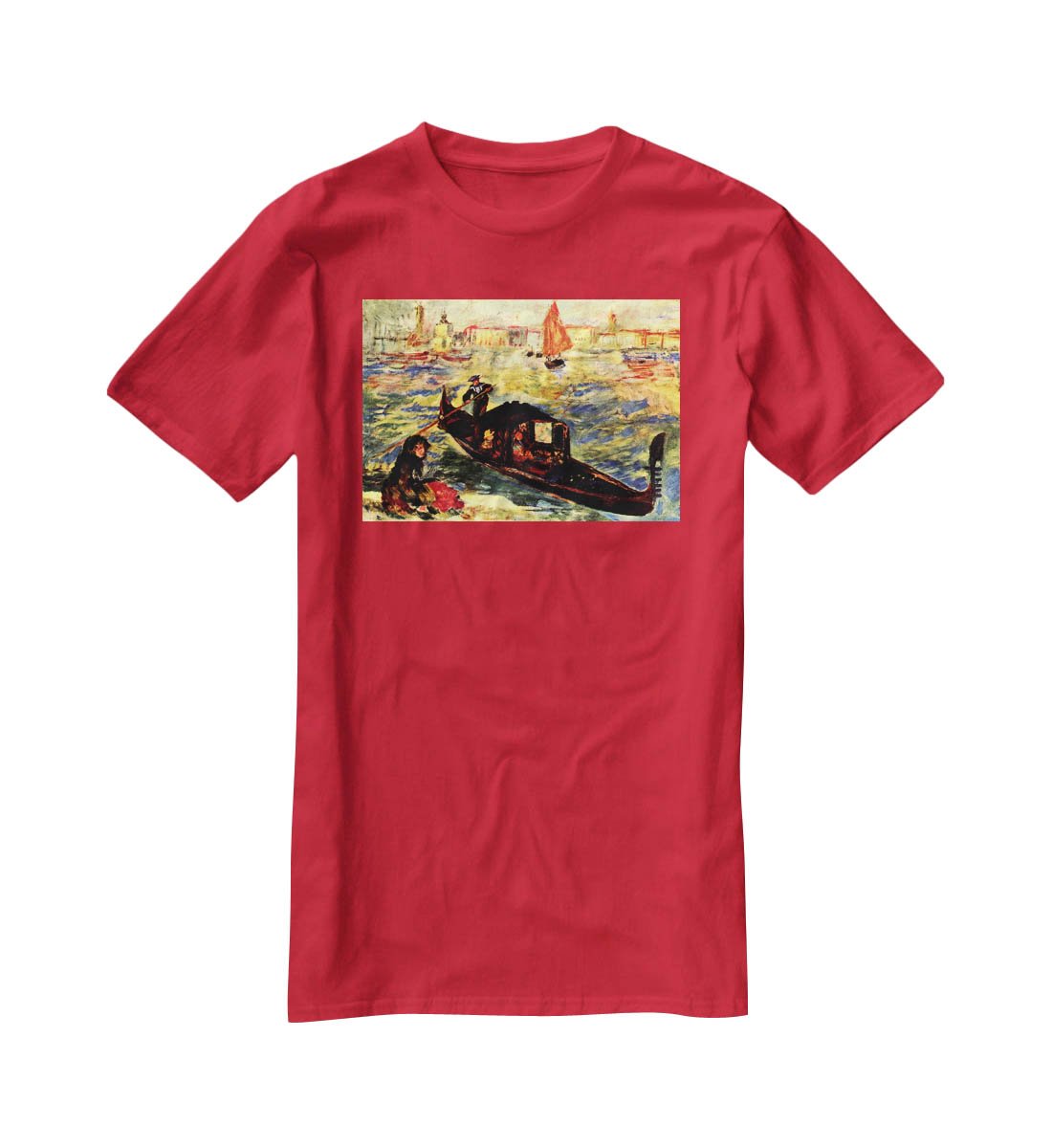 Gondola on the Canale Grande by Renoir T-Shirt - Canvas Art Rocks - 4
