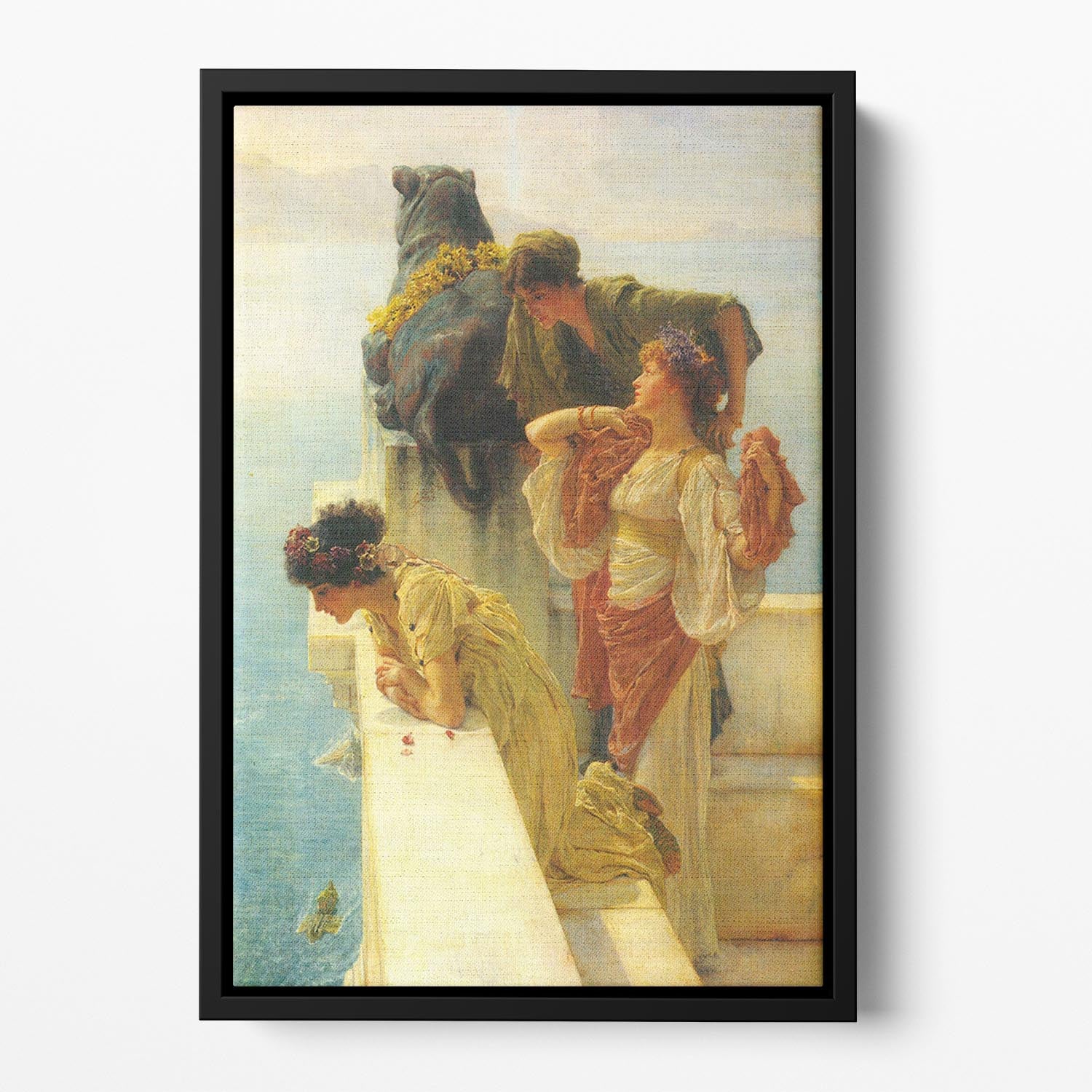 Good vantage point by Alma Tadema Floating Framed Canvas - Canvas Art Rocks - 2