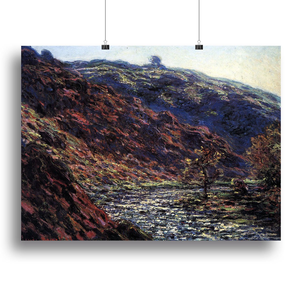 Gorge of the Petite Creuse by Monet Canvas Print or Poster