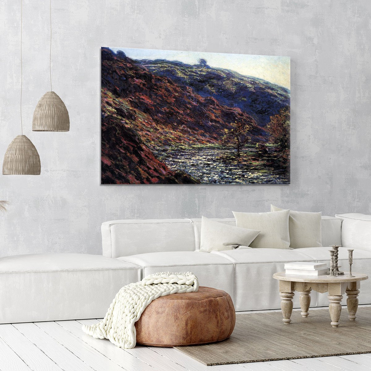 Gorge of the Petite Creuse by Monet Canvas Print or Poster